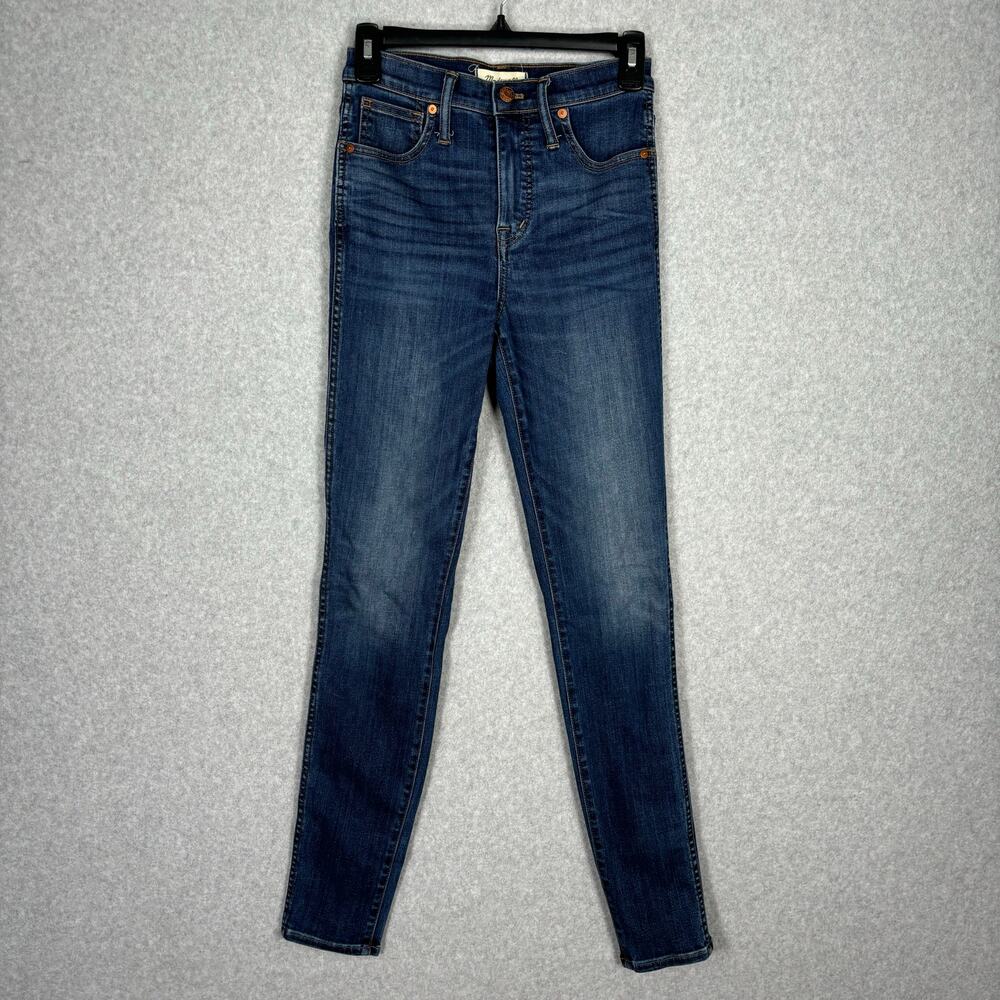 Madewell Jeans Womens Size 25T Tall 10" High Rise Skinny Ankle Capsule Dark Wash